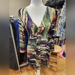 Cupio multi-colored long sleeve dress 0019